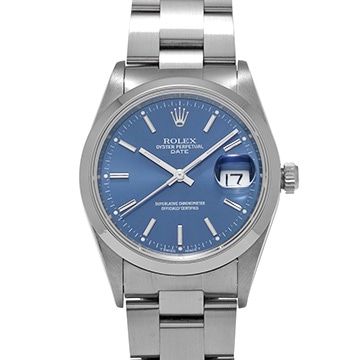 ロレックス オイスターパーペチュアル デイト 15200 ブルー メンズ 時計 【中古】【wristwatch】