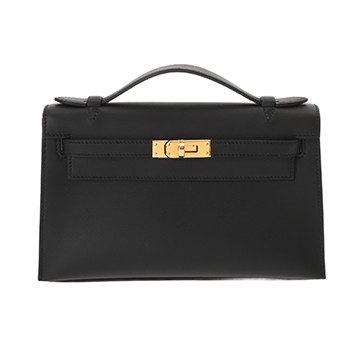 エルメス ポシェットケリー  ブラック ヴォースイフト レディース バッグ 【新品】【bag】