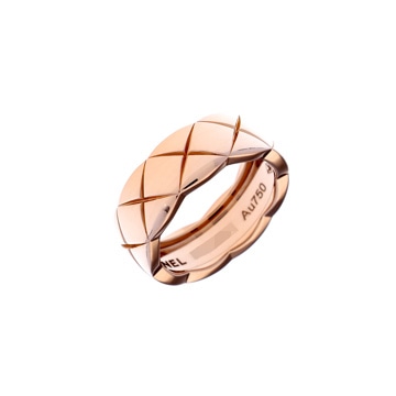 シャネル ココクラッシュ リング ミディアム #48 ゴールド J10817 K18ピンクゴールド PG レディース ジュエリー 【中古】【jewelry】