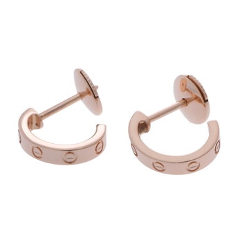 カルティエ ミニラブ ピアス ゴールド K18ピンクゴールド PG レディース ジュエリー 【中古】【jewelry】