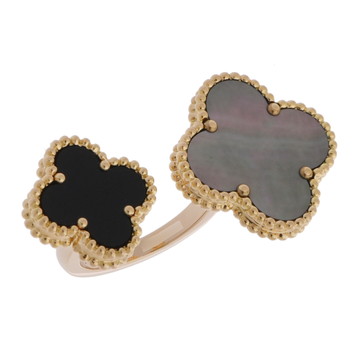 ヴァン クリーフ&アーペル マジックアルハンブラ アントレ レ ドア リング #49 ゴールド VCARN05749 K18イエローゴールド YG レディース ジュエリー 【中古】【jewelry】