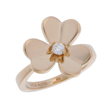 ヴァン クリーフ&アーペル フリヴォル リング スモール #49 ゴールド K18イエローゴールド YG レディース ジュエリー 【中古】【jewelry】