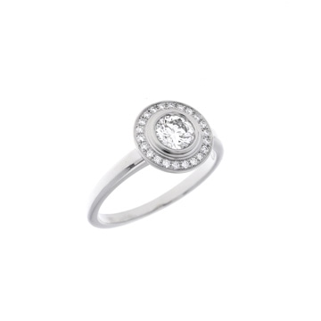 カルティエ ダムール サークル リング #50 シルバー Pt950プラチナ レディース ジュエリー 【中古】【jewelry】