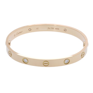 カルティエ ラブブレスレット #17 4PD ゴールド B6035917 K18イエローゴールド YG レディース ジュエリー 【中古】【jewelry】