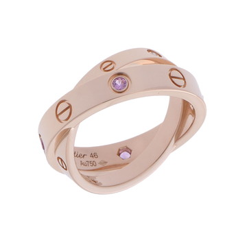 カルティエ ビーラブリング #46 ゴールド K18ピンクゴールド PG レディース ジュエリー 【中古】【jewelry】