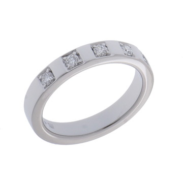 ブルガリ マリーミー リング 5PD シルバー Pt950プラチナ レディース ジュエリー 【中古】【jewelry】