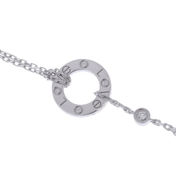 カルティエ ラブサークル ブレスレット 2PD シルバー K18ホワイトゴールド WG レディース ジュエリー 【中古】【jewelry】