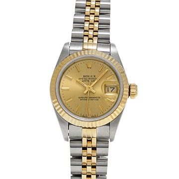 ロレックス デイトジャスト 69173 シャンパン レディース 時計 【中古】【wristwatch】