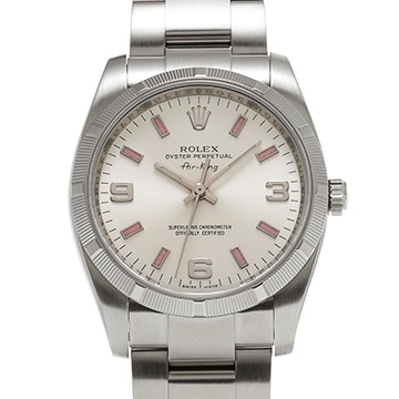 ロレックス エアキング 114210 シルバー メンズ 時計 【中古】【wristwatch】