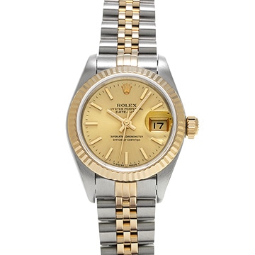 ロレックス デイトジャスト 69173 シャンパン レディース 時計 【中古】【wristwatch】