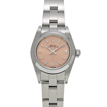 ロレックス オイスターパーペチュアル 76080 ピンク レディース 時計 【中古】【wristwatch】