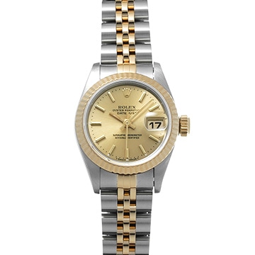 ロレックス デイトジャスト 69173 シャンパン レディース 時計 【中古】【wristwatch】