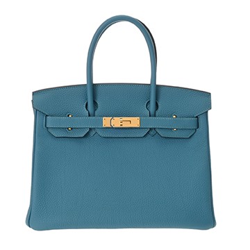 エルメス バーキン 30  ブルーイズミール トゴ レディース バッグ 【中古】【bag】