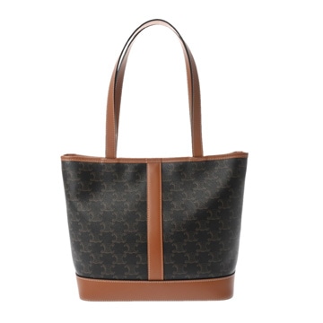 セリーヌ スモールカバス タン 115082CAS.04LU トリオンフ キャンバス/カーフ レディース バッグ 【中古】【bag】