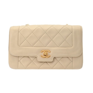 シャネル マトラッセ ベージュ ラムスキン レディース バッグ 【中古】【bag】