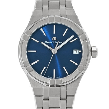 モーリス ラクロア アイコン クォーツ AI1106-SS002-430-1 ブルー メンズ 時計 【中古】【wristwatch】