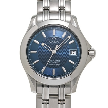 オメガ シーマスター 120 2501.81 ブルー メンズ 時計 【中古】【wristwatch】