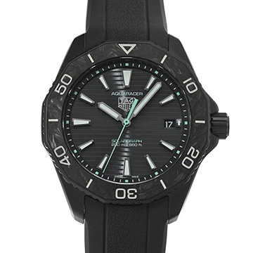 タグ ホイヤー アクアレーサー プロフェッショナル200 ソーラーグラフ WBP1112.FT6199 ブラック メンズ 時計 【中古】【wristwatch】