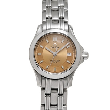 オメガ シーマスター 120 クォーツ 2581.62 ブラウン レディース 時計 【中古】【wristwatch】