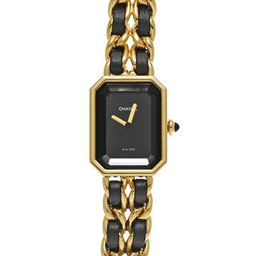 シャネル プルミエール S H0001 ブラック レディース 時計 【中古】【wristwatch】