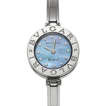 ブルガリ ビーゼロワン BZ22S ブルーシェル/ダイヤモンド レディース 時計 【中古】【wristwatch】