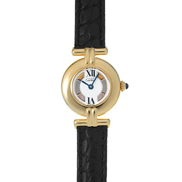 カルティエ マスト コリゼ ヴェルメイユ SM 590002 ホワイト レディース 時計 【中古】【wristwatch】