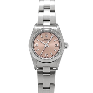 ロレックス オイスターパーペチュアル 76080 ピンク レディース 時計 【中古】【wristwatch】