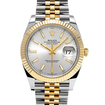 ロレックス デイトジャスト 41 126333 シルバー メンズ 時計 【中古】【wristwatch】