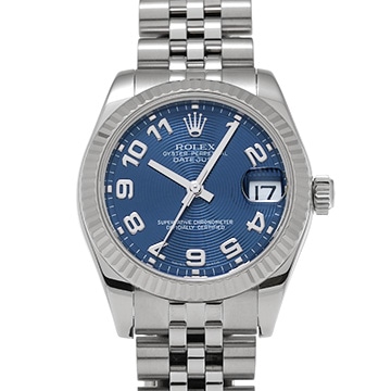 ロレックス デイトジャスト 178274 ブルーコンセントリック ユニセックス 時計 【中古】【wristwatch】