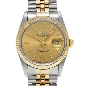 ロレックス デイトジャスト 16233 シャンパン メンズ 時計 【中古】【wristwatch】