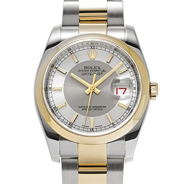 ロレックス デイトジャスト 116203 グレー/シルバー メンズ 時計 【中古】【wristwatch】