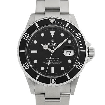 ロレックス サブマリーナ デイト 16610 ブラック メンズ 時計 【中古】【wristwatch】