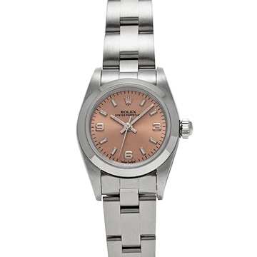 ロレックス オイスターパーペチュアル 76080 ピンク レディース 時計 【中古】【wristwatch】