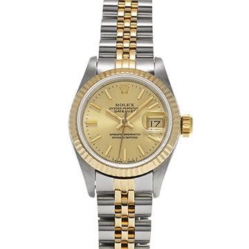 ロレックス デイトジャスト 69173 シャンパン レディース 時計 【中古】【wristwatch】