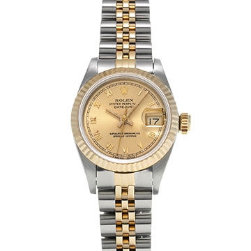 ロレックス デイトジャスト 69173 シャンパン レディース 時計 【中古】【wristwatch】