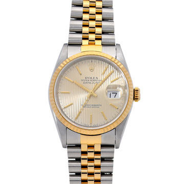 ロレックス デイトジャスト 16233 シャンパンタペストリー メンズ 時計 【中古】【wristwatch】
