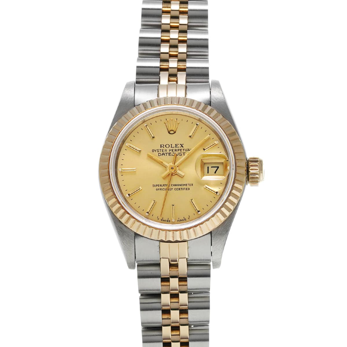 ロレックス デイトジャスト 69173 シャンパン レディース 時計 【中古】【wristwatch】