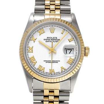 ロレックス デイトジャスト 16233 ホワイト メンズ 時計 【中古】【wristwatch】