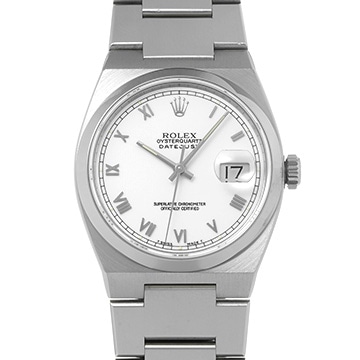 ロレックス オイスタークォーツ デイトジャスト 17000 ホワイト メンズ 時計 【中古】【wristwatch】