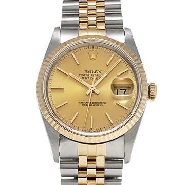 ロレックス デイトジャスト 16233 シャンパン メンズ 時計 【中古】【wristwatch】
