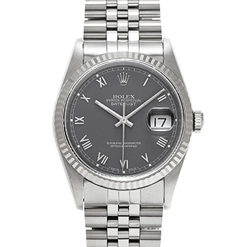 ロレックス デイトジャスト 16234 グレー メンズ 時計 【中古】【wristwatch】