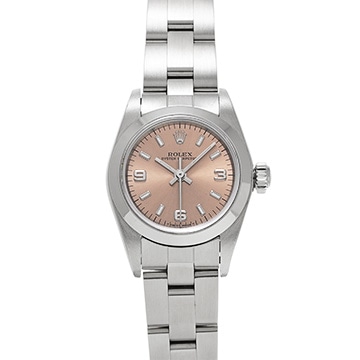 ロレックス オイスターパーペチュアル 67180 ピンク レディース 時計 【中古】【wristwatch】