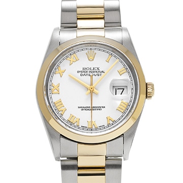 ロレックス デイトジャスト 16203 ホワイト メンズ 時計 【中古】【wristwatch】