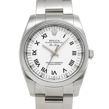ロレックス エアキング 114200 ホワイト メンズ 時計 【中古】【wristwatch】