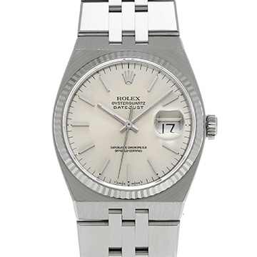 ロレックス オイスタークォーツ デイトジャスト 17014 シルバー メンズ 時計 【中古】【wristwatch】