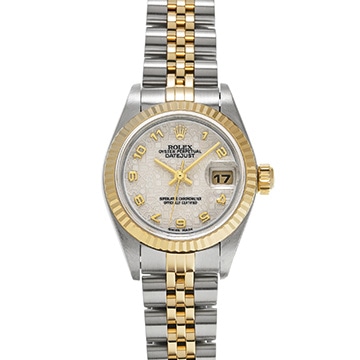 ロレックス デイトジャスト 79173 アイボリーコンピュータ レディース 時計 【中古】【wristwatch】