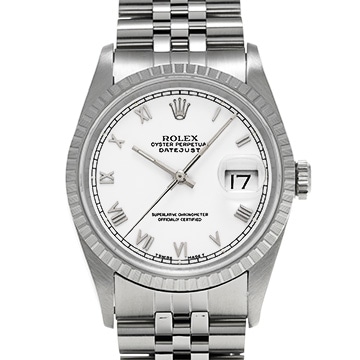 ロレックス デイトジャスト 16220 ホワイト メンズ 時計 【中古】【wristwatch】