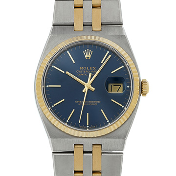 ロレックス オイスタークォーツ デイトジャスト 17013 ブルー メンズ 時計 【中古】【wristwatch】