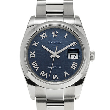 ロレックス デイトジャスト 116200 ブルーコンピュータ メンズ 時計 【中古】【wristwatch】