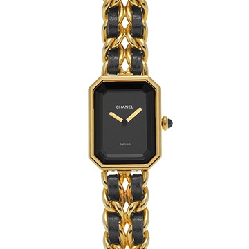 シャネル プルミエール XL H0001 ブラック レディース 時計 【中古】【wristwatch】